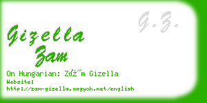 gizella zam business card